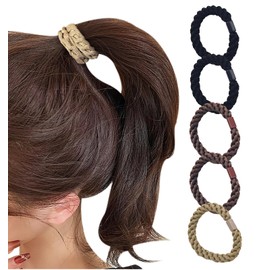 Herbeluemily Women's Hair Elastic Rope Style Hair Accessories, Rope Hair Elastic Korean Braid, Assorted B