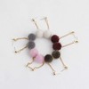 Flairs New York Faux Fur Pom Pom Drop Dangle Earrings