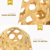 SUPVOX Rustic Style Lamp Shades 4pcs Bamboo Lampshade for Home