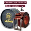 Cartvelli Premium Men's Leather Belt Made in Germany with Gift