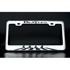 none The Beatles License Plate Frame - Chrome Plated Metal