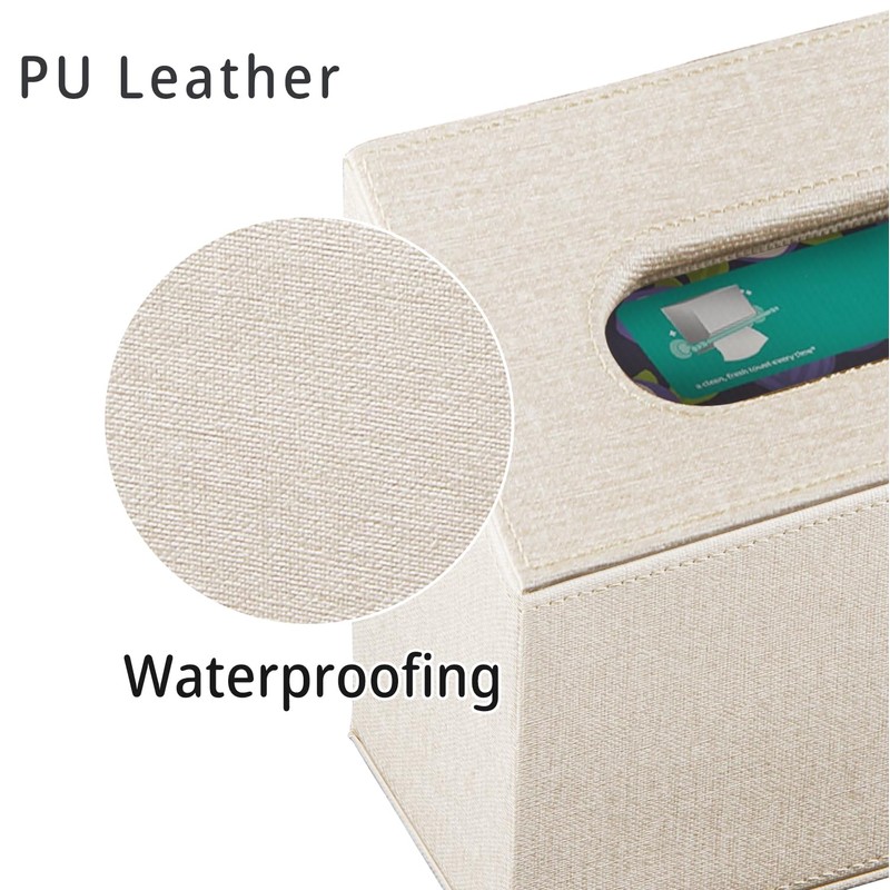Hand Towels Box Cover Holder,PU Leather Hand Towel Case Compatible
