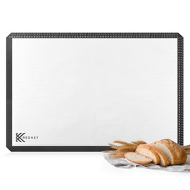 REDKEY Antihafte Rutschfeste Backunterlage Silikon Backmatte 70x50cm Knetunterlage Ausrollmatte Teigmatte Silikonmatte Arbeitsmatte für Teig Fondant Pizza Gebäck Brot