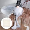BENECREAT 40 x 40 cm Beige Faux Fur Fabric, Soft