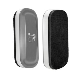 maxtek Dry Erase Eraser, Magnetic White Board Erasers - 2 Pack, Glass Whiteboard Eraser for Office and School Supplies (Gray)