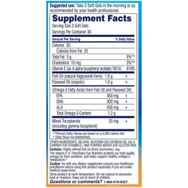 Thera Tears Eye Nutrition Therapy Omega-3 Supplement Softgels 1200mg 90 Count