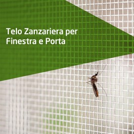 Amig - Mosquito Net for Windows and Doors - 150 x 250 cm - Easy Tool-Free Installation with Included Velcro - White - Polyester - Mosquito Protection - Cuttable and Adjustable