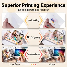 Miss Deer Compatible 280 281 Ink Cartridges for Canon PGI-280XXL CLI-281XXL for Pixma TR8520 TR8620 TS6120 TR7520 TS8220 TR8600 TS6220 TS6320 TS8320 TS9120 TS9521c Printer (1 PGBK 1BK 1C 1M 1Y) 5 Pack