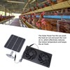 20W Solar Panel Solar Powered Dual Exhaust Fan Kit for