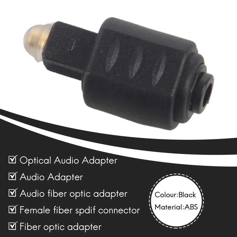 Mini Optical Audio Adapter 3.5MM Female Jack to Digital Toslink