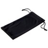 Calabria Microfiber Drawstring Eyeglass Pouch Black Micro-Fiber Glasses Bag Sunglass