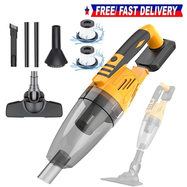 Unbranded Dewalt 18V Cordless Car Vacuum - Handheld, Battery-Powere