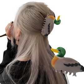 Duck hair clips - cute hair clips - acetate hair clips - bird hair clips - elegant hair clips - animal hair clips - unique hair clips