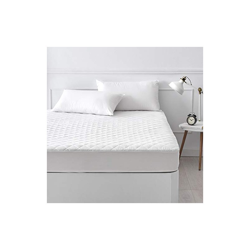 Pikolin Home - Quilted Mattress Protector – With Fibre, Breathable,