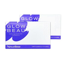 【18,000mg Collagen】Newellme Fruit-Flavored Anti - 25ml Flavored Drink for Brighter Skin, Anti-Aging, Dark Spot Reduction, 14 Bottles, Rich in Antioxidants:_(25mL)x28 bottles