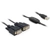 DeLOCK USB 2.0 Serial 2 x 9 Pin Male
