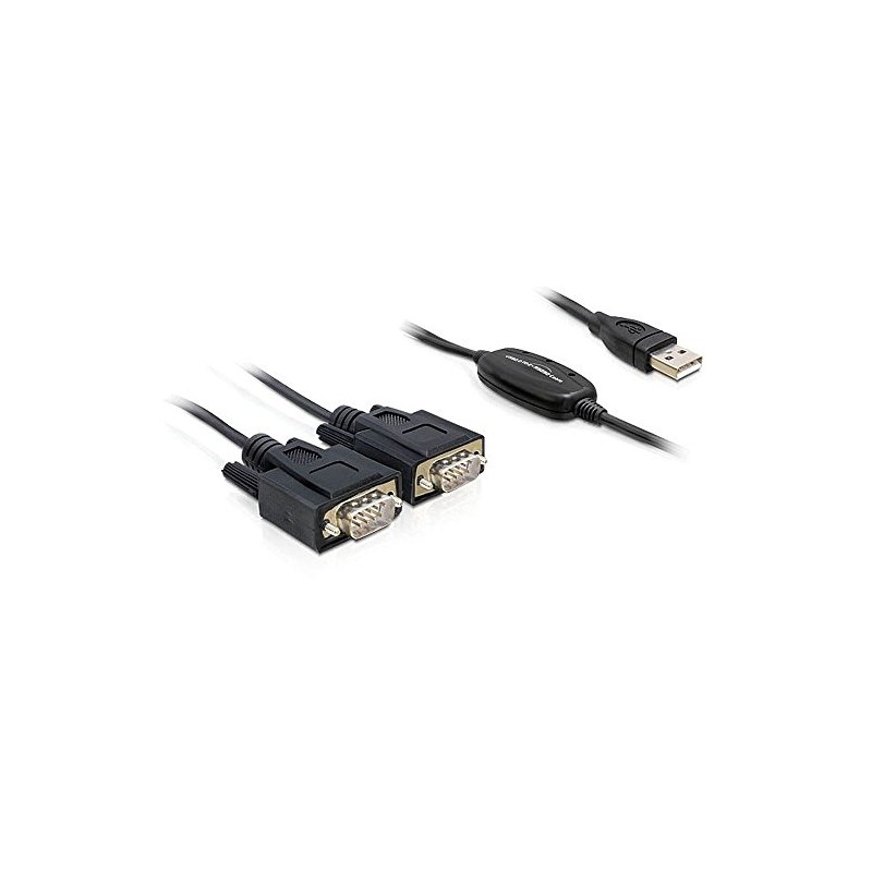 DeLOCK USB 2.0 Serial 2 x 9 Pin Male