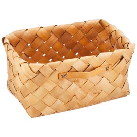 Wood Chip Basket Box Shape 36cm 88-58