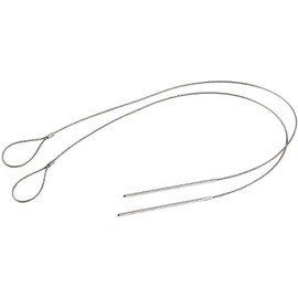 Rosenstein & Söhne Kebab Wire: Stainless Steel Kebab Wire, Set of 2 (Barbecue Skewers Stainless Steel, BBQ Wires, Wire Rope)