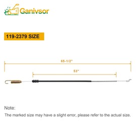 Ganivsor 119-2379 Traction Cable for Toro Recycler 22" Self Propelled Gas Lawn Mower, 290-945 Drive Control Cable Replacement for Toro 20330 20331 20351 20339 Walk Behind Lawnmower Parts