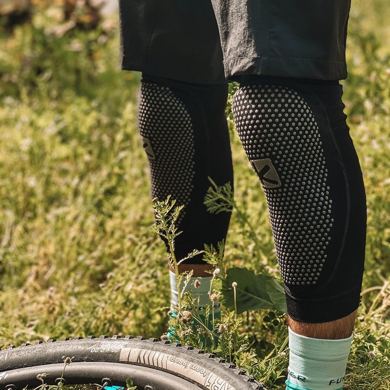 Funkier Padded Knee Protector Shield Seamless Performance Mountain Bike. Shock
