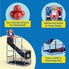 JOYIN Juego de baloncesto para niños con 4 bolas y