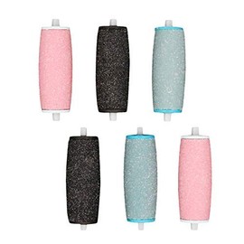 6 Pcs Extra Coarse Pedicure Rollers Replacement Rollers Heads Diamond Wet Dry Compatible for Velvet Smooth Pedi Perfect Electronic Foot File