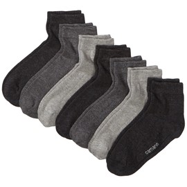 Camano Men's 3023 Ca-Soft Quarter 7 Paar Calf Socks, Grey (Grey Combi 49), 9/11 (Manufacturer size: 43/46)
