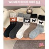 Daphene Womens Trendy Cute Wool Socks | Winter Thick Warm