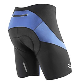 NOOYME Men's Cycling Shorts Padded 4D Elastic Cycling Shorts with Seat Padding Breathable Lightweight Cycling Shorts Made of Polyamide and Spandex Cycling Shorts Men, black blue