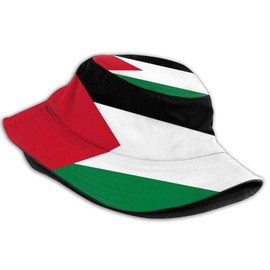 Palestine Flag Bucket Hat Summer Foldable Hat Fisherman Cap Travel Beach Sun Cap for Girls Teens