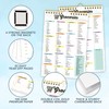 Decorably 52 Sheets Pastel Rainbow Grocery Planner Magnetic with Strong