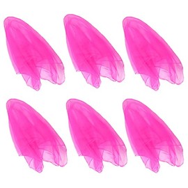 Hoerev Pack of 6 Aapprox. 40cm x 40cm Dancing Juggling Scarves