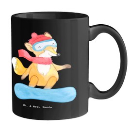 Mr. & Mrs. Panda Tasse Snowboarden Zauber - Geschenk, Kaffeetassen, Pisten, Schweben, Geschenk Sport, Leidenschaft, Wintersport, Abenteuer,