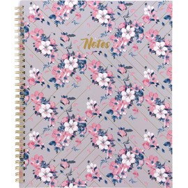 Hilroy Floral Notebook, SINGLE Notebook, 80 Ruled Sheets, 10 1/2 x 8 5/8 Inches, Assorted Design Will Vary (590038)