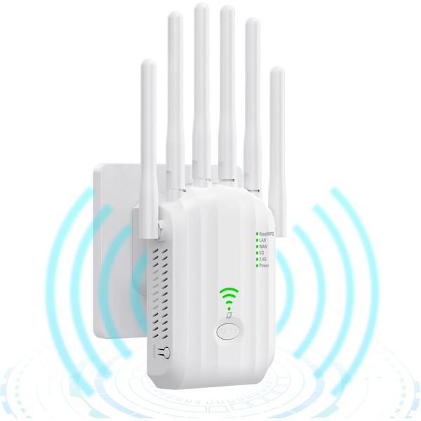 WiFi Extender Signal Booster - Internet Repeater for Home, Up