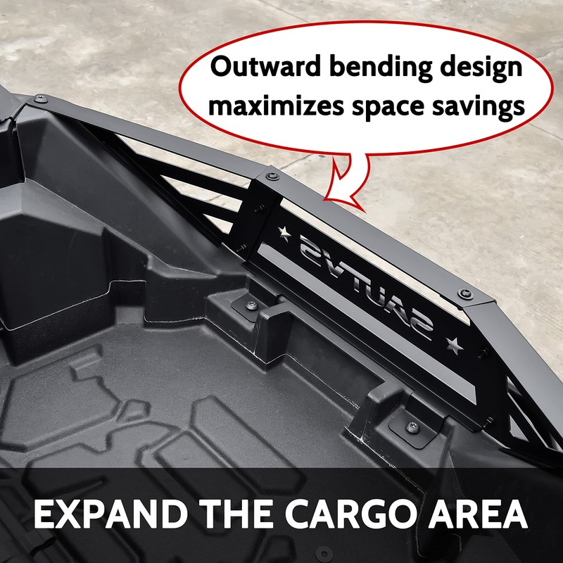 SAUTVS Rear Cargo Bed Extender Tailgate for Polaris RZR PRO