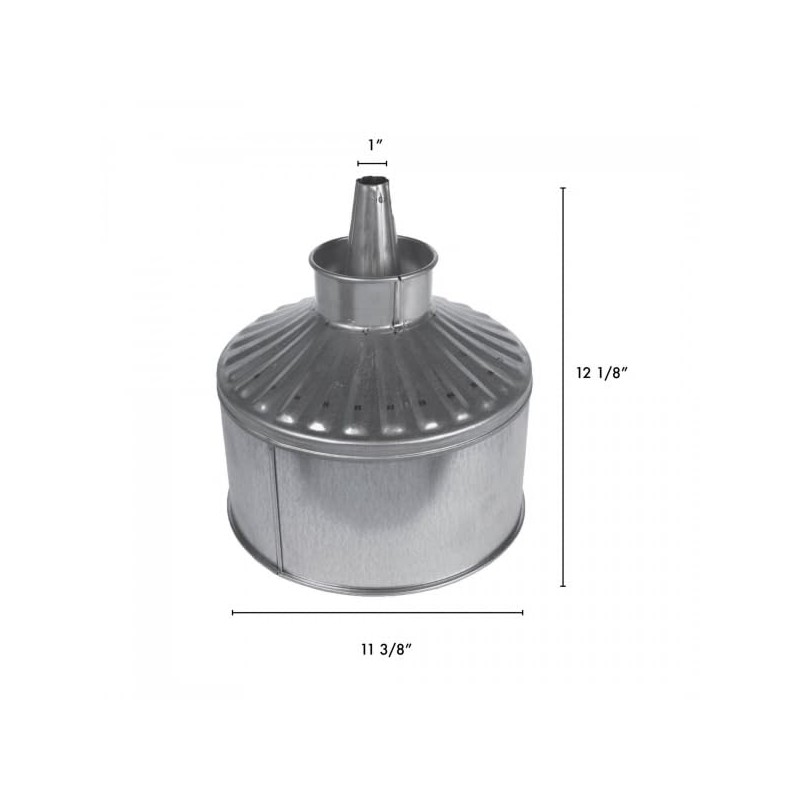 WirthCo 94469 Funnel King 11" Center Spout Body Rest Funnel,