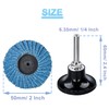 Treki 15Pcs 2 Inch 50mm Flap Disc Quick Change Flap