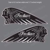 isellstickers BM-12084 Reflective Indian Motorcycle Bonnet Safety Bike Helmet Decal