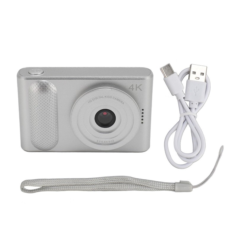 Digital Camera, 4K, Electronic Image Stabilization, Anti-Scratch, 16x Digital Zoom,