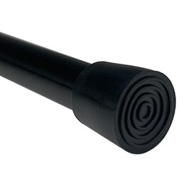 Caserry 1 Pack Shower Curtain Rod, 30 to 42 Inches Rust-Resistance Adjustable Spring Tension Rods for Bathroom or Doorways, Black