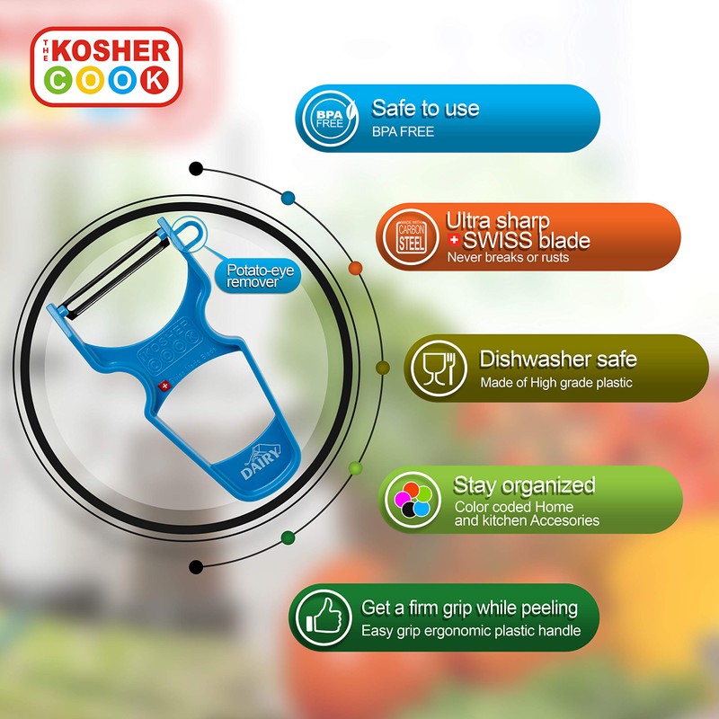 The Kosher Cook Y Vegetable Peeler - Heavy Duty, Ultra
