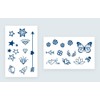 GZ243 246 Temporary Star Tattoo Butterfly Tattoo Heart Tattoo Clover