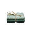 Solwang 3-Piece Organic Cotton Dish Cloths Set, Green