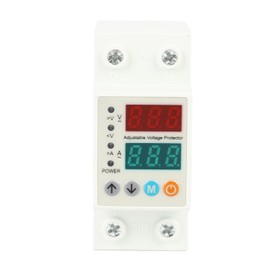 Digital Display 2P Voltage Protector Automatic Reset Under Over Voltage Protective Device AC220V 63A