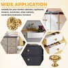 YBCCBY 12 Pack Gold Cabinet Knobs, Pumpkin-Shaped Brass Handle, 28mm