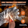 Kingdder High Temperature Aluminized Welding Gloves Heat Resistant 55CM Long
