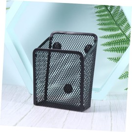 PortaláPices MagnéTico De Red De Hierro, Lapicero MetáLico Para Escritorio, Organizador De Oficina Y Hogar, Contenedor De BolíGrafos En Forma Semicircular Y Cuadrada, Ideal Para Suministros Escolares