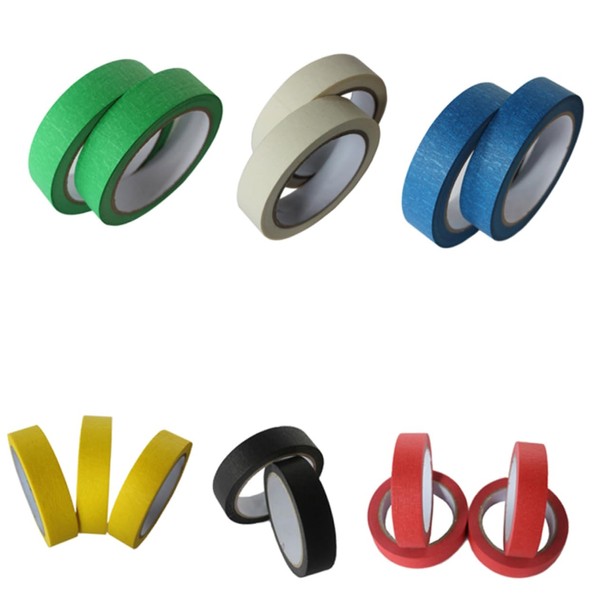 Operitacx Long Lasting Sticky Textured Masking Tape 24mm x 20m